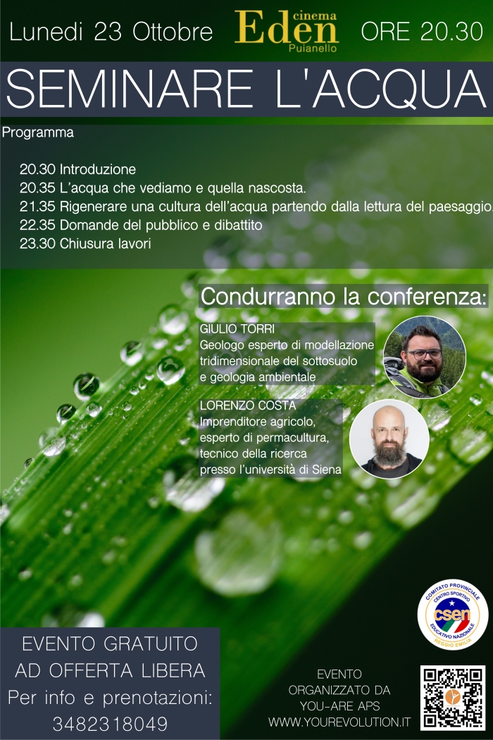 Seminare l'acqua locandina 23 ottobre web