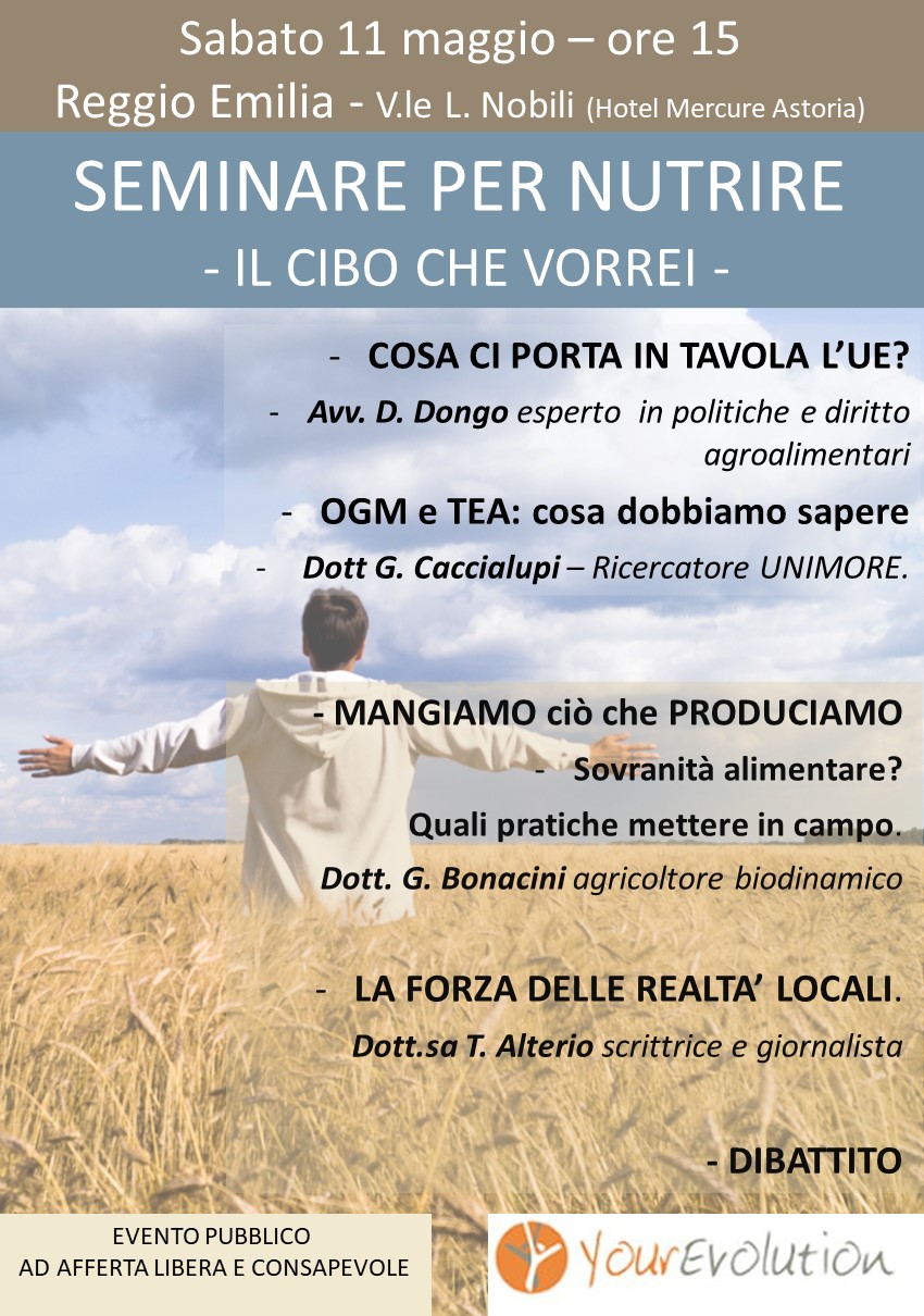 Seminare per Nutrire - Il cibo che vorrei