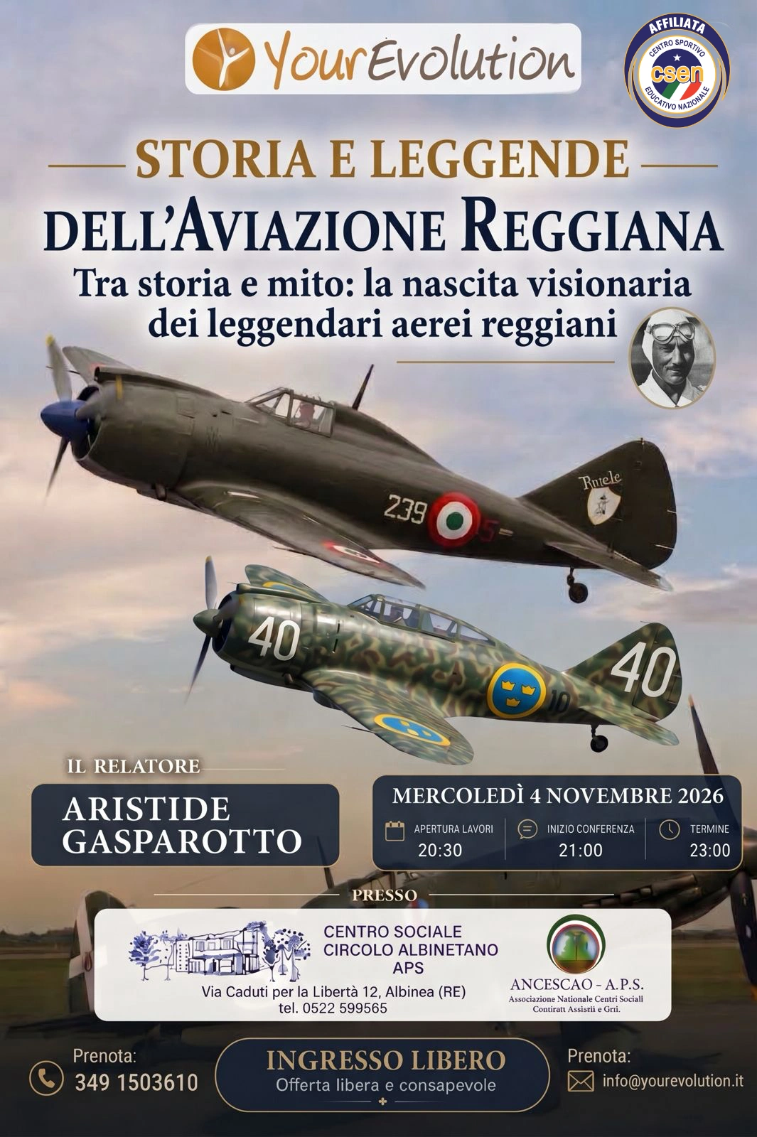 Storia e leggende dell'avazione reggiana